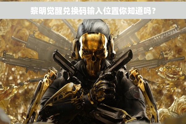 黎明觉醒兑换码输入位置你知道吗？